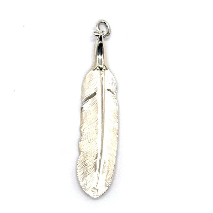 LARRY SMITH EAGLE HEAD FEATHER PENDANT No.40