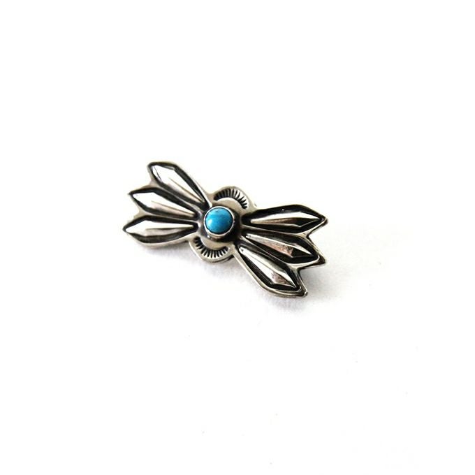 LARRY SMITH LONE WOLF BUTTERFLY PIN S TURQUOISE | LOCKSTOCK/STLIKE