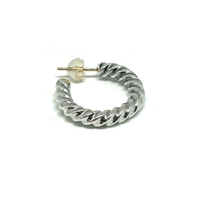 Larry Smith ラリースミス シルバー 925 ピアス(片耳用) LARRY SMITH(ラリースミス) ピアス OT-P0169 ROPE PIERCED EARRINGS