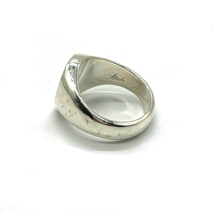 OLD JOE&CO STATE HOUSE (OVAL SIGNET RING / HAMMERED) | LOCKSTOCK