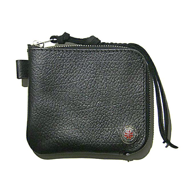 LARRY SMITH EMBOSSED L ZIPPER WALLET 