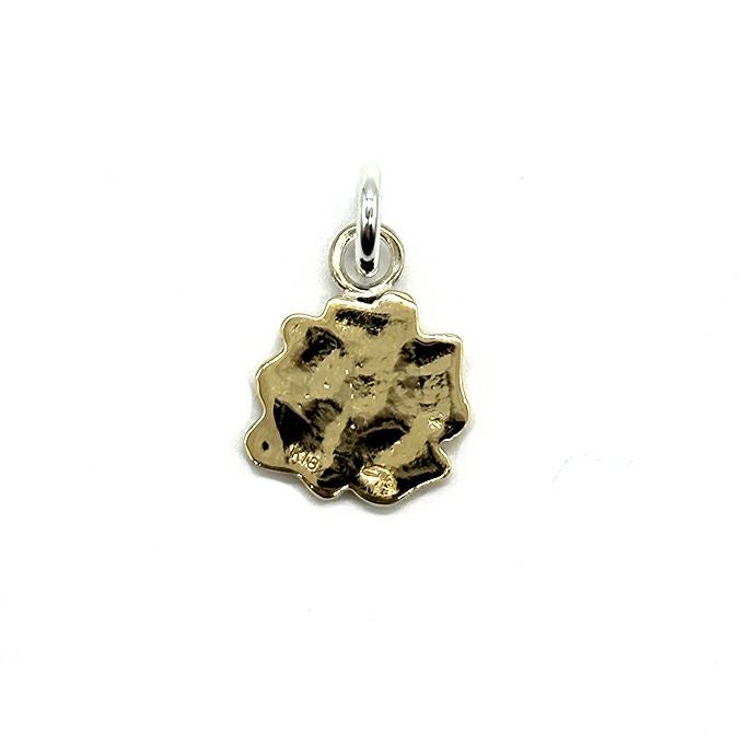 LARRY SMITH 18K GOLD ROSE PENDANT 