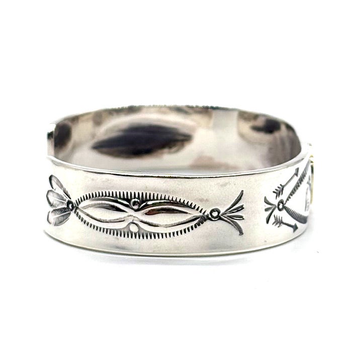 LARRY SMITH BRACELET イーグルヘッドブレス　平打ち LARRY SMITH EAGLE HEAD STAMPED BRACELET