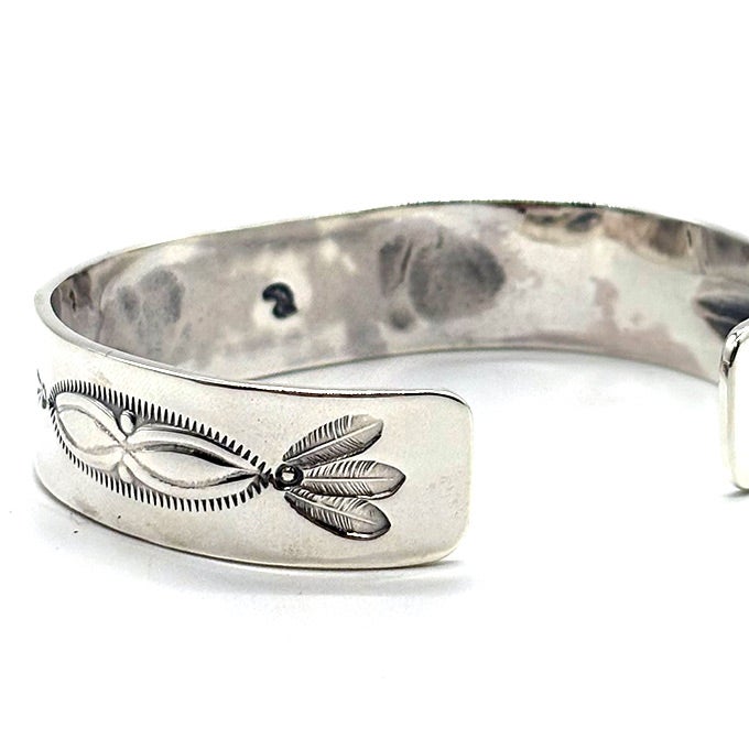 LARRY SMITH EAGLE HEAD STAMPED BRACELET