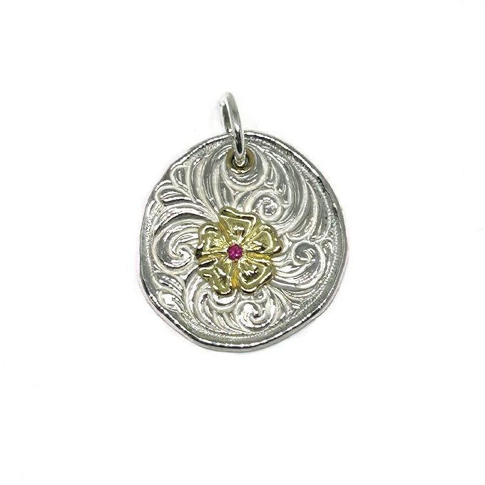 アクセサリー LARRY SMITH KARAKUSA ROSE HART PENDANT Karakusa - Larry Smith