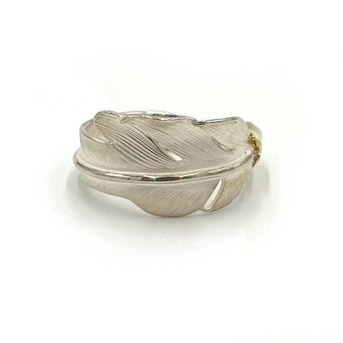 LARRY SMITH EAGLE HEAD KAZEKIRI FEATHER RING 