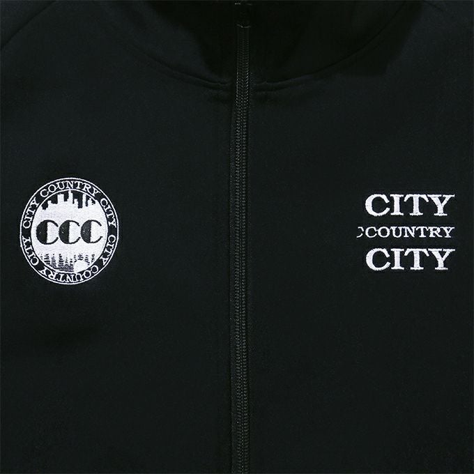 CITY COUNTRY CITY EMBROIDERD LOGO SWITCHING TRACK JACKET