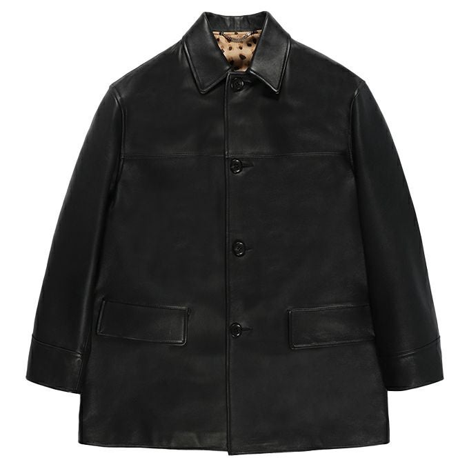 WACKO MARIA LEATHER CAR COAT ( TYPE-2 ) | LOCKSTOCK/STLIKE