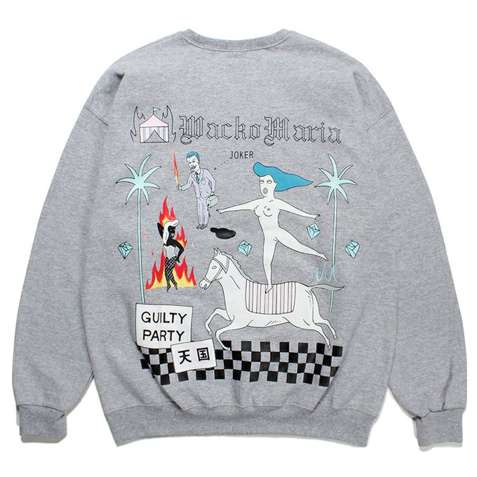 WACKO MARIA 世界平和プロジェクト / CREW NECK SWEAT SHIRT ( TYPE-8
