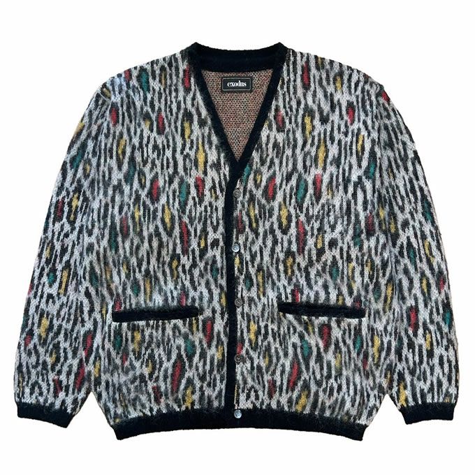 トップス EXODUS MULTI JAGUAR KNIT CARDIGAN EXODUS MULTI JAGUAR KNIT CARDIGAN | LOCKSTOCK/STLIKE