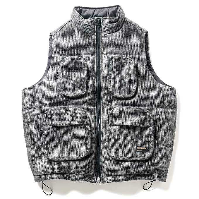 TIGHTBOOTH® TWEED DOWN VEST TIGHTBOOTH PRODUCTION TWEED DOWN VEST | LOCKSTOCK/STLIKE