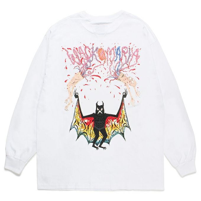 WACKO MARIA NECK FACE / CREW NECK LONG SLEEVE T-SHIRT ( TYPE-2