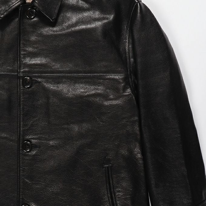 WACKO MARIA LEATHER CAR COAT ( TYPE-2 ) | LOCKSTOCK/STLIKE