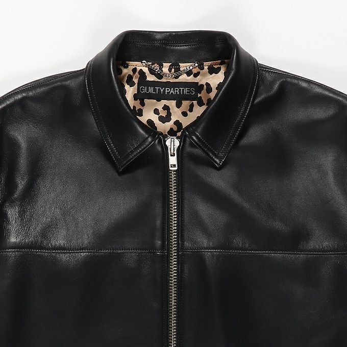 WACKO MARIA LAMB SKIN LEATHER SINGLE RIDERS JACKET ( TYPE-2