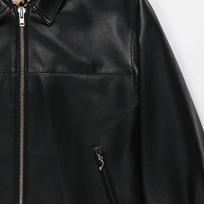 WACKO MARIA LAMB SKIN LEATHER SINGLE RIDERS JACKET ( TYPE-2