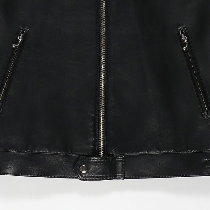 WACKO MARIA LAMB SKIN LEATHER SINGLE RIDERS JACKET ( TYPE-2