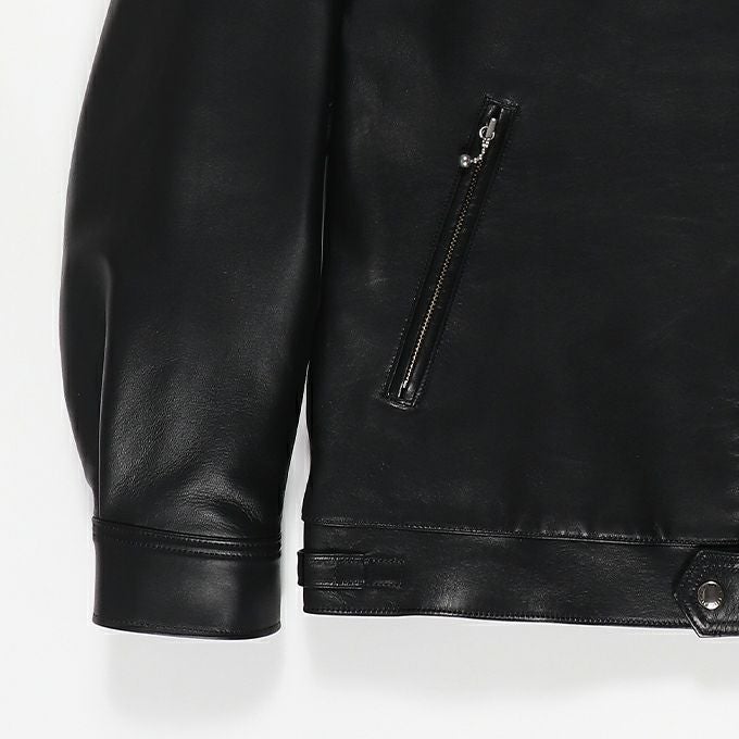 WACKO MARIA LAMB SKIN LEATHER SINGLE RIDERS JACKET ( TYPE-2