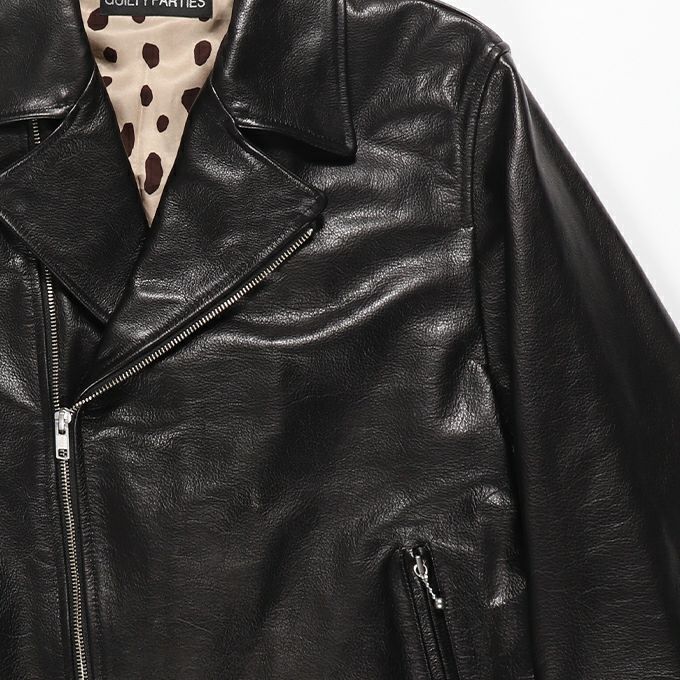 WACKO MARIA COWHIDE LEATHER DOUBLE RIDERS JACKET ( TYPE-2