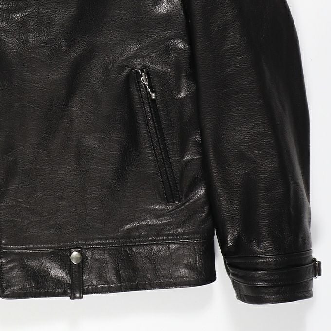 WACKO MARIA COWHIDE LEATHER DOUBLE RIDERS JACKET ( TYPE-2
