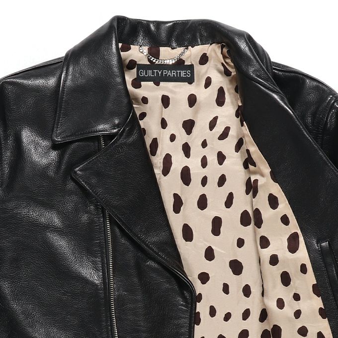 WACKO MARIA COWHIDE LEATHER DOUBLE RIDERS JACKET ( TYPE-2