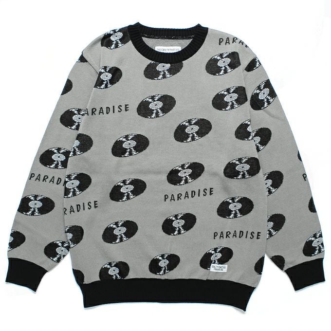 WACKO MARIA RECORDS JACQUARD KNIT SWEATER | LOCKSTOCK/STLIKE