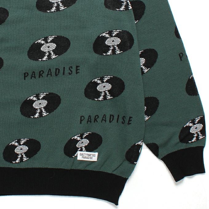 WACKO MARIA RECORDS JACQUARD KNIT SWEATER | LOCKSTOCK/STLIKE