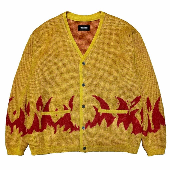 EXODUS FIRE HOUSE MOHAIR CARDIGAN エクソダス EXODUS FIRE HOUSE MOHAIR CARDIGAN | LOCKSTOCK/STLIKE