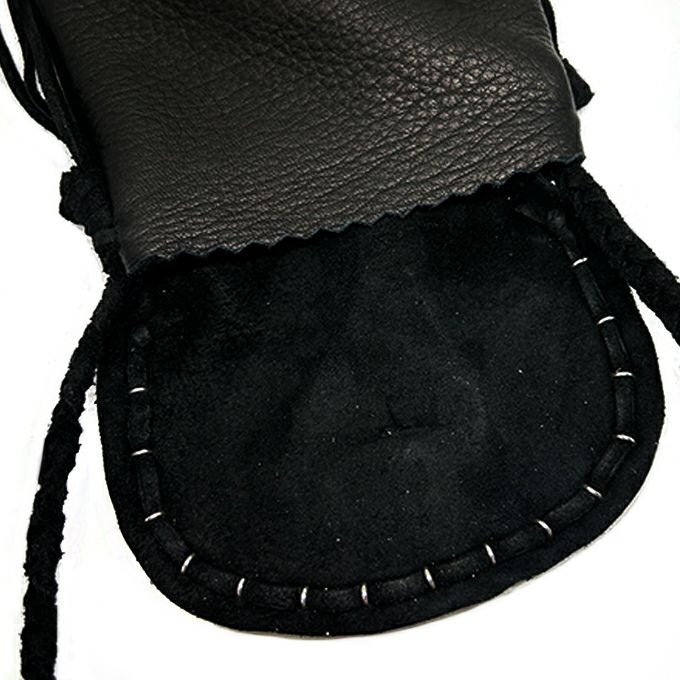 LARRY SMITH DEERSKIN MEDICINE SHOULDER POUCH 