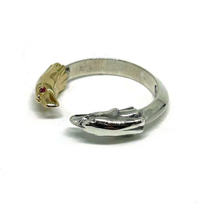 LARRY SMITH DOUBLE EAGLE HEAD RING