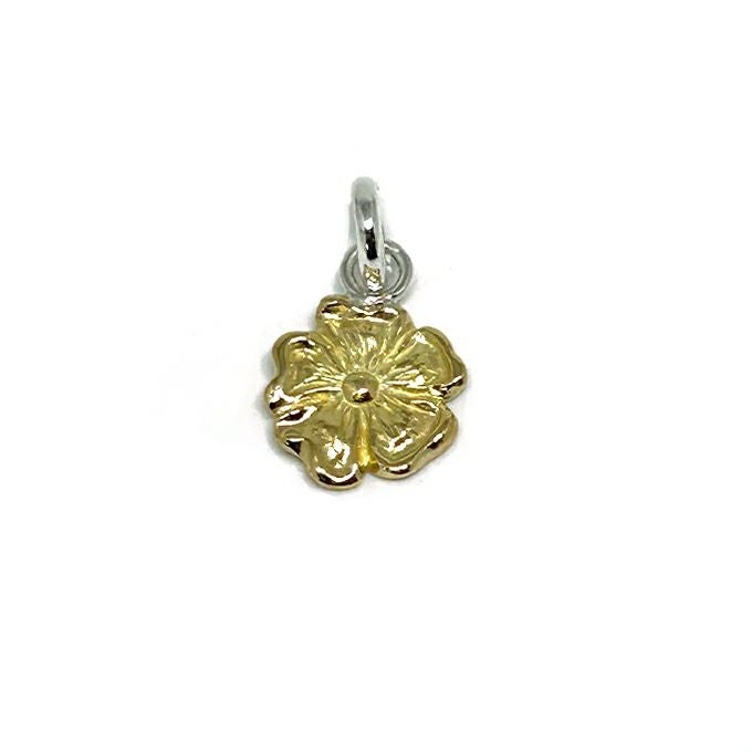 LARRY SMITH 18K GOLD ROSE PENDANT 