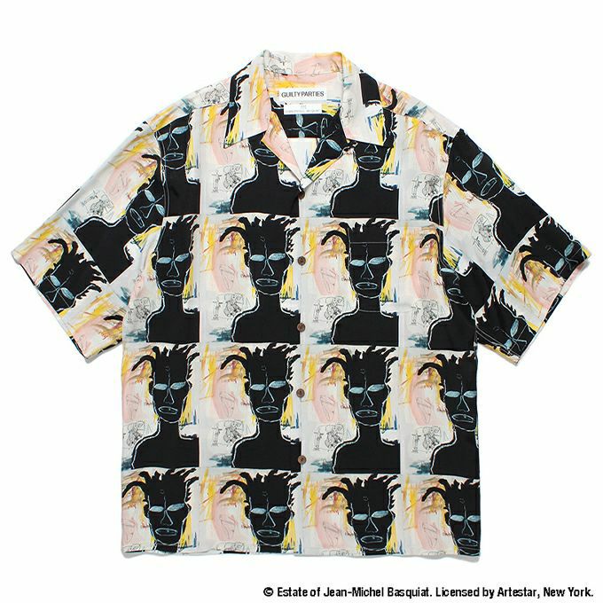WACKO MARIA JEAN-MICHEL BASQUIAT / S/S HAWAIIAN SHIRT ( TYPE-3