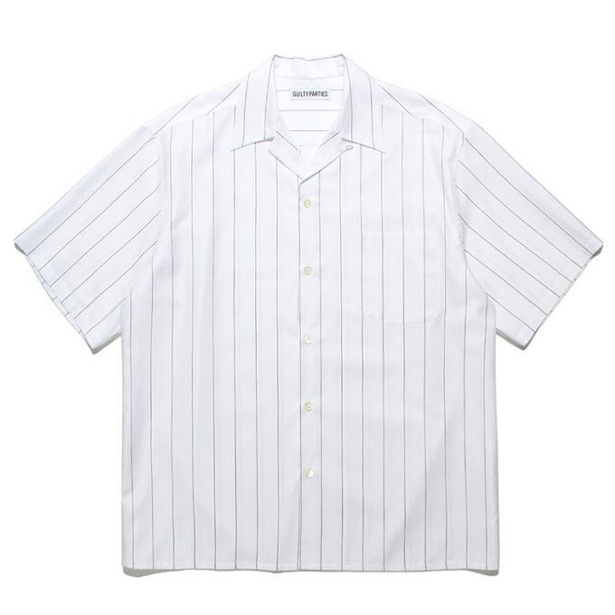 WACKO MARIA SOKTAS / STRIPED OPEN COLLAR SHIRT S/S ( TYPE-2