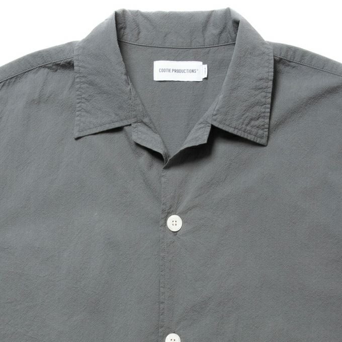 COOTIE PRODUCTIONS FINX COTTON CORDLANE OPEN COLLAR S/S SHIRT