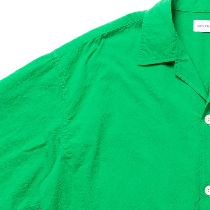 COOTIE PRODUCTIONS FINX COTTON CORDLANE OPEN COLLAR S/S SHIRT
