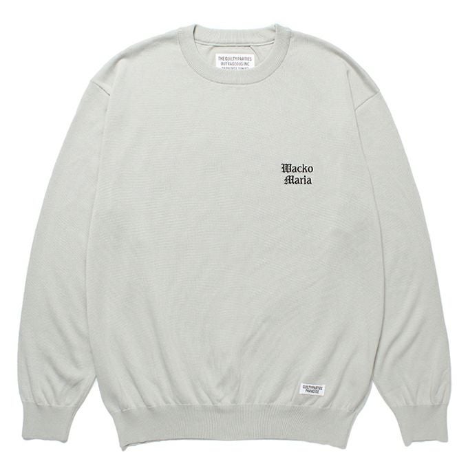 トップス WACKOMARIA/COTTON KNIT CREW NECKSWEATER WACKO MARIA COTTON KNIT CREW NECK SWEATER ( TYPE-2 ) | LOCKSTOCK