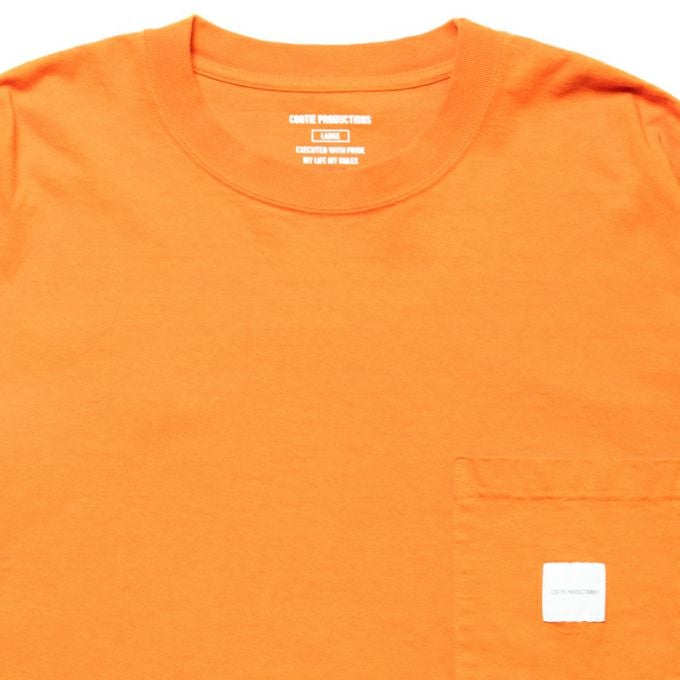 COOTIE PRODUCTIONS Tシャツ オレンジ Lサイズ COOTIE PRODUCTIONS GARMENT DYED ERROR FIT L/S TEE | LOCKSTOCK/STLIKE