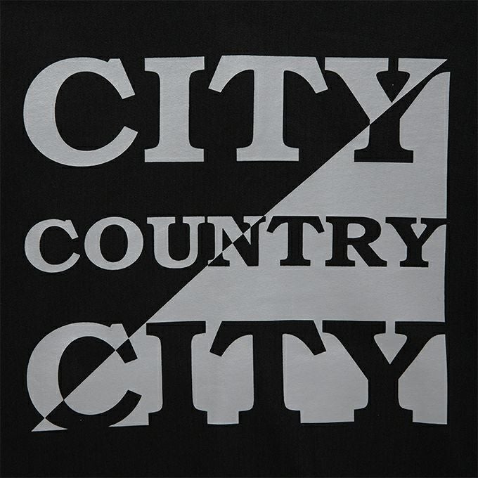 CITY COUNTRY CITY EMBROIDERED LOGO ZIP UP COTTON HOODIE