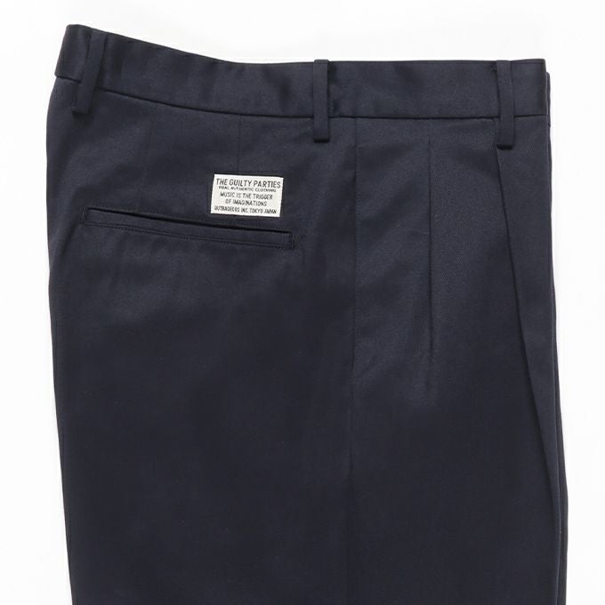 24ss WACKO MARIA ツータックチノ ワコマリア M ブラック 【公式通販】