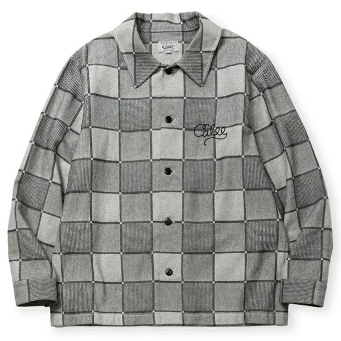 CALEE BLOCK CHECK OVER SIZE SHIRT JACKET | LOCKSTOCK/STLIKE