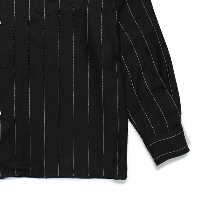 WACKO MARIA STRIPED OPEN COLLAR SHIRT L/S ( TYPE-2 ) | LOCKSTOCK