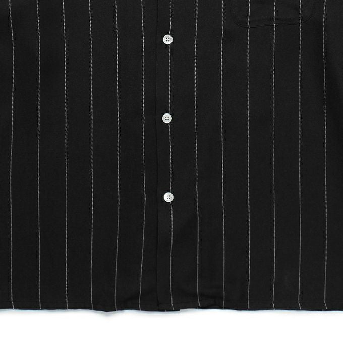 WACKO MARIA STRIPED OPEN COLLAR SHIRT L/S ( TYPE-2 ) | LOCKSTOCK