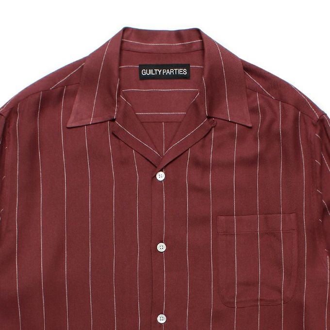 WACKO MARIA STRIPED OPEN COLLAR SHIRT L/S ( TYPE-2 ) | LOCKSTOCK