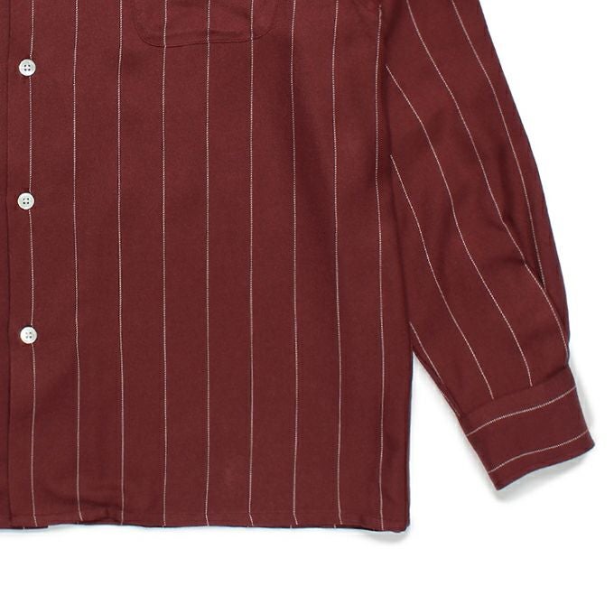 WACKO MARIA STRIPED OPEN COLLAR SHIRT L/S ( TYPE-2 ) | LOCKSTOCK