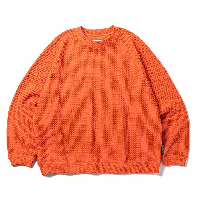 トップス TIGHTBOOTH CHAIN CREW KNIT Orange TIGHTBOOTH PRODUCTION CHAIN CREW KNIT | LOCKSTOCK/STLIKE