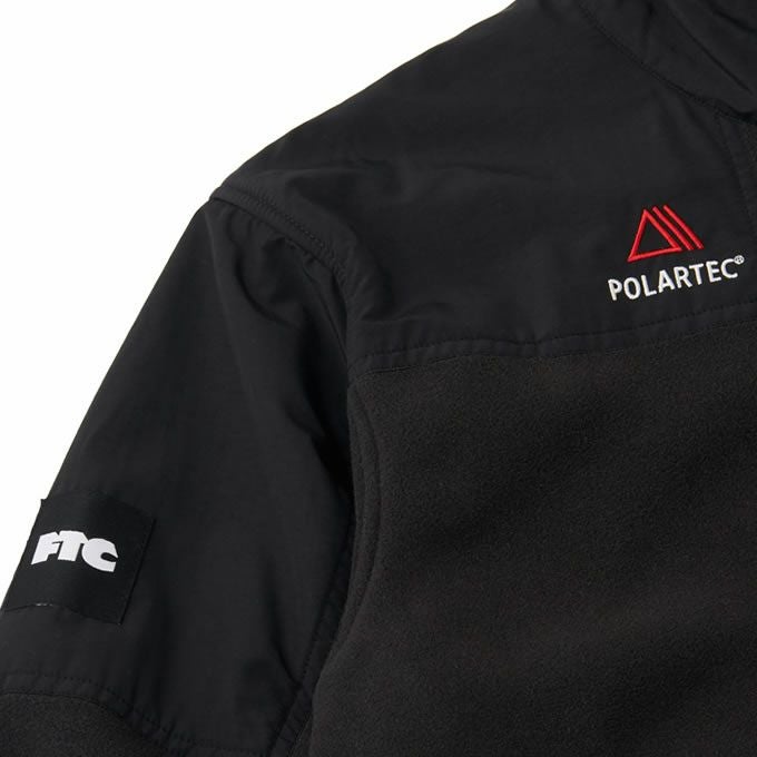 FTC フリース M ブラック ポーラテック FTC × POLARTEC】 ポーラテックフリースジャケット【L】ブラック