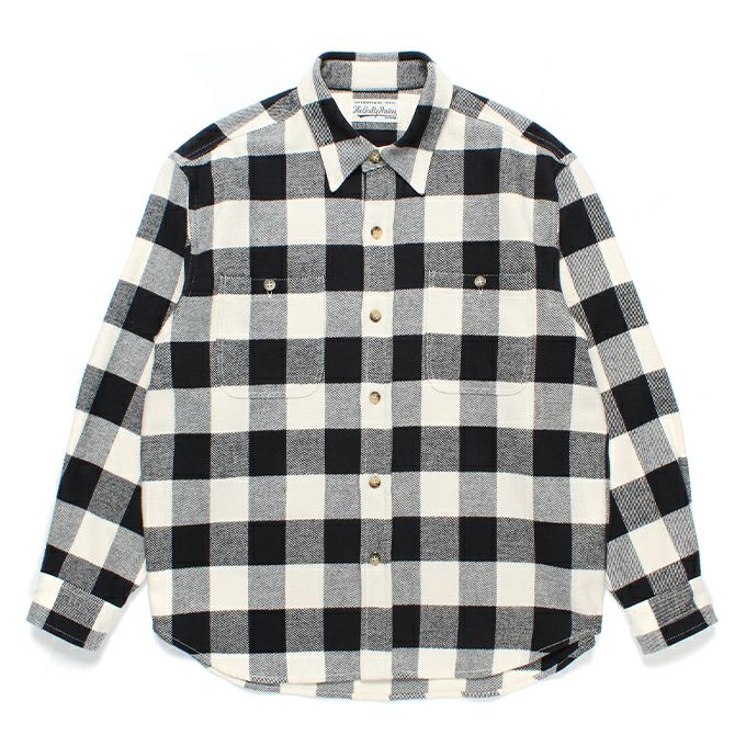 WACKO MARIA CHECK FLANNEL REGULAR COLLAR SHIRT | LOCKSTOCK/STLIKE