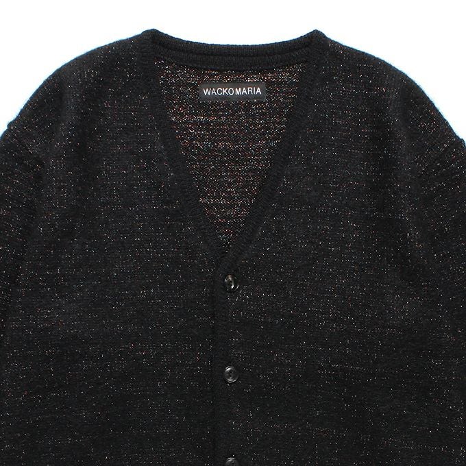 WACKO MARIA MOHAIR CARDIGAN BLACK Size M WACKO MARIA Black Mohair 