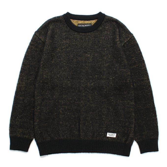WACKO MARIA GLITTER MOHAIR CREW NECK SWEATER ( TYPE-2