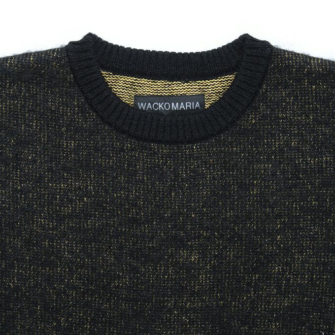 WACKO MARIA GLITTER MOHAIR CREW NECK SWEATER ( TYPE-2