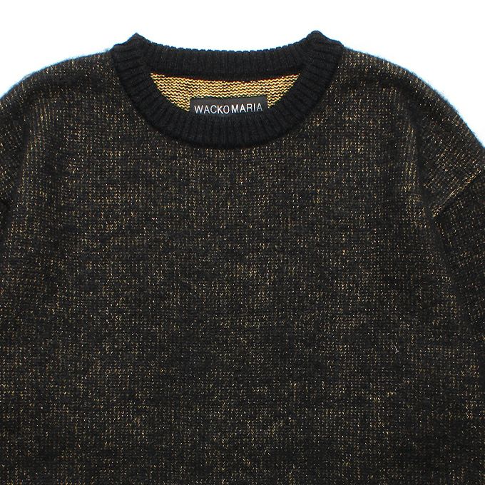 WACKO MARIA GLITTER MOHAIR CREW NECK SWEATER ( TYPE-2